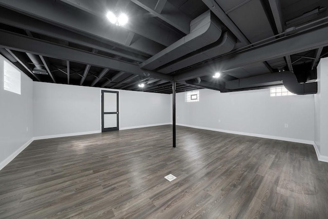 7315 S California Ave, Chicago, IL 60629 - basement featuring baseboards and wood finished floors
