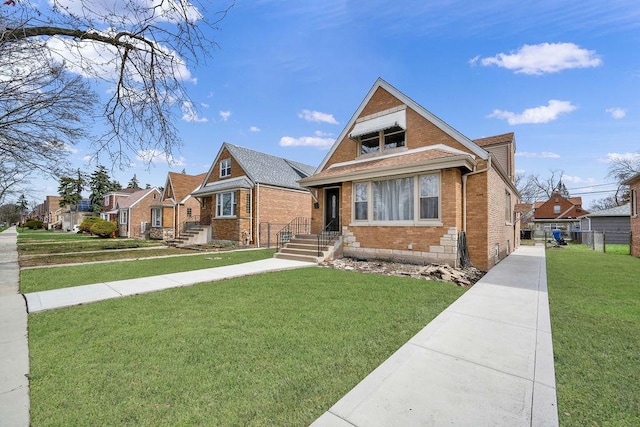 7315 S California Ave, Chicago, IL 60629 - bungalow-style house with a front yard and brick siding