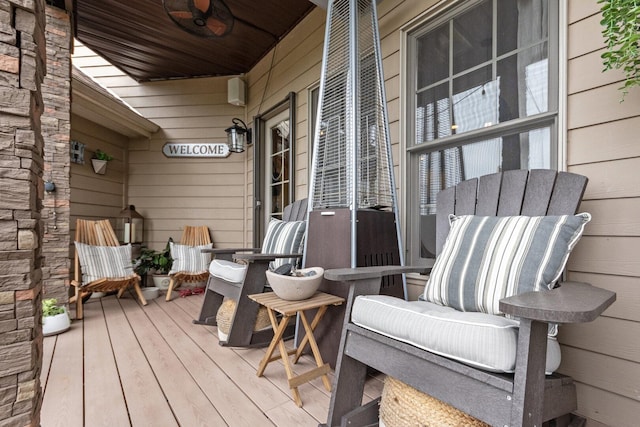 7659 Fairway Dr, Yorkville, IL 60560 - wooden terrace featuring covered porch