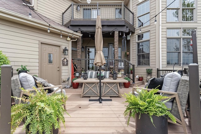 7659 Fairway Dr, Yorkville, IL 60560 - deck featuring outdoor lounge area