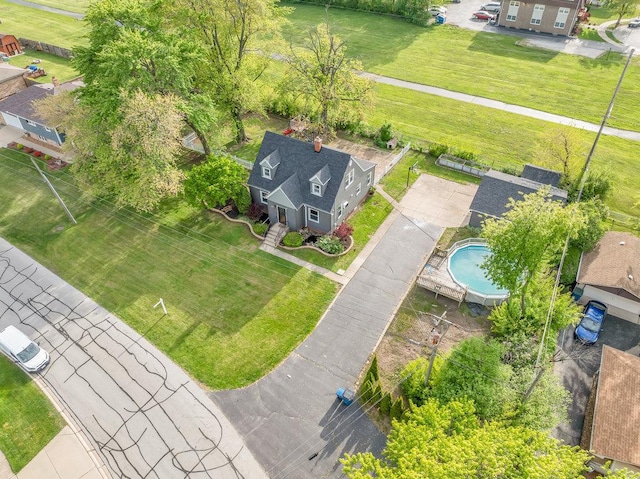 12540 S Tripp Ave, Alsip, IL 60803 - aerial view of property and surrounding area with a pool area