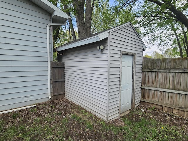 1208 Minkel St, Rock Falls, IL 61071 - view of shed featuring fence