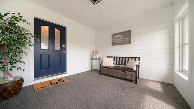 property entrance with a porch