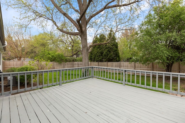617 Sara Ln, Naperville, IL 60565 - wooden terrace featuring a yard and a fenced backyard