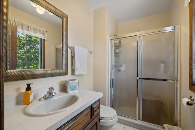 6338 Parkwood Ct, Oak Forest, IL 60452 - bathroom with a stall shower, vanity, and toilet