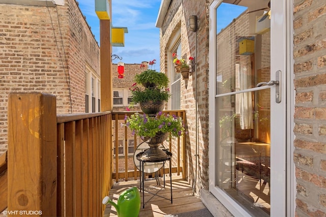 view of balcony