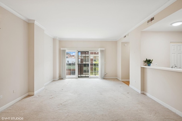 44 N Vail Ave Unit 313, Arlington Heights, IL 60005 - carpeted empty room with crown molding and baseboards