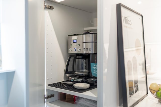 kitchen view of water heater