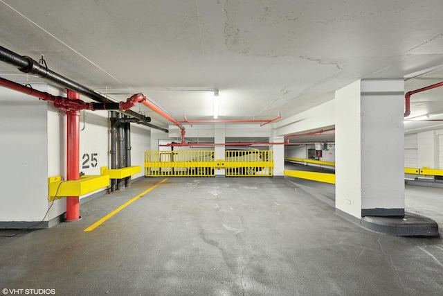 view of parking deck