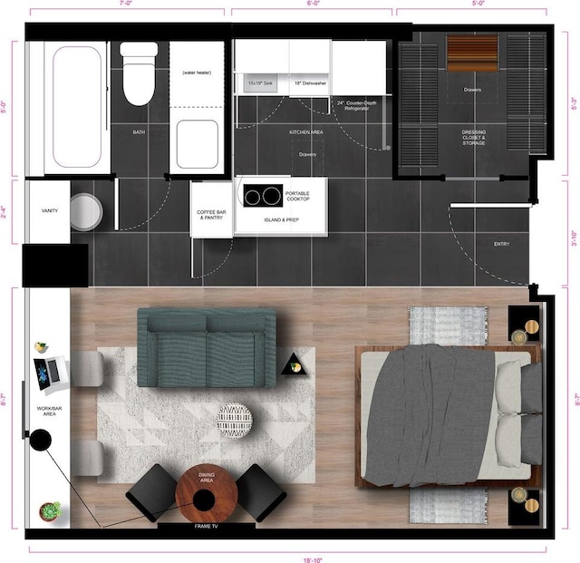floor plan / room layout