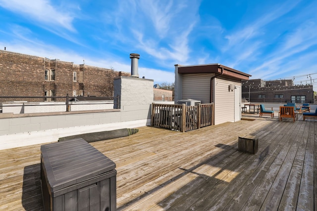 view of wooden terrace