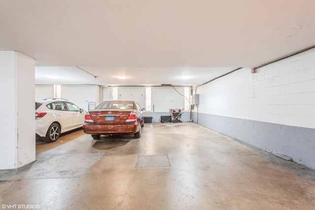 2400 W Archbury Ln Unit 3E, Park Ridge, IL 60068 - garage with concrete block wall