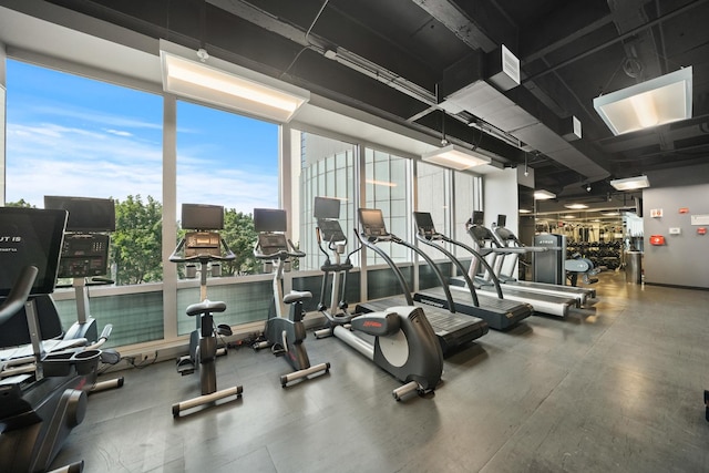 view of gym