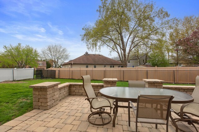 759 Dunmore Ln, Bartlett, IL 60103 - view of patio / terrace with outdoor dining space and a fenced backyard