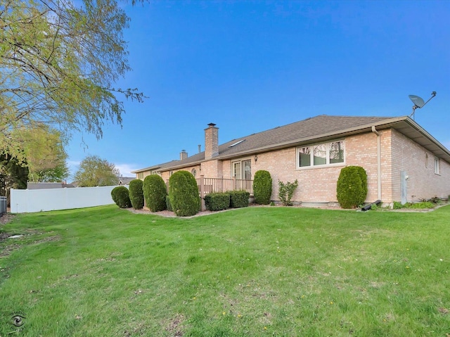 19640 Patricia Ln, Mokena, IL 60448 - rear view of property featuring a chimney and brick siding