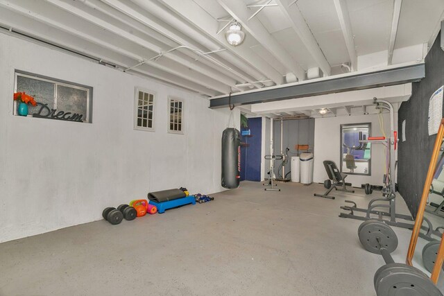 view of workout room