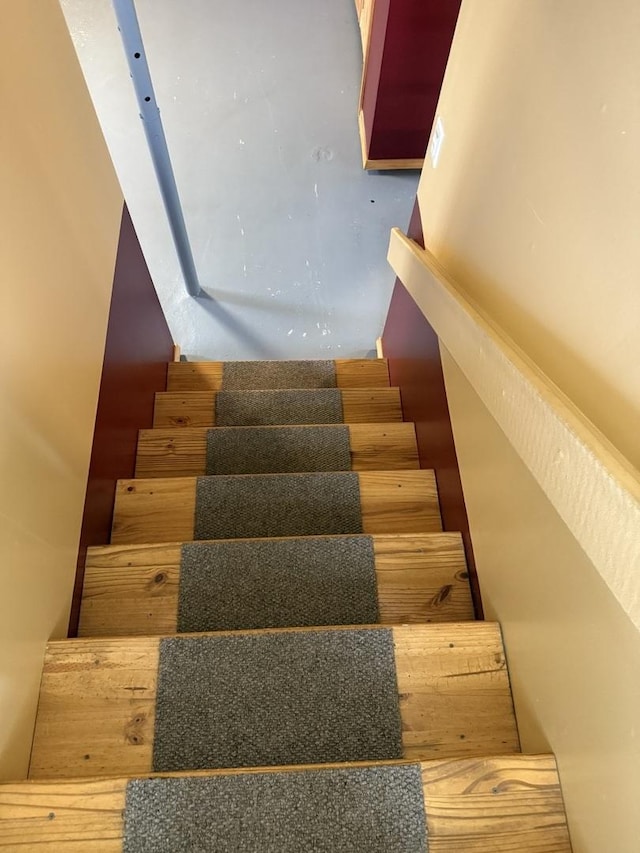 view of stairway