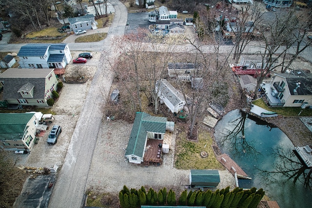 aerial perspective of suburban area