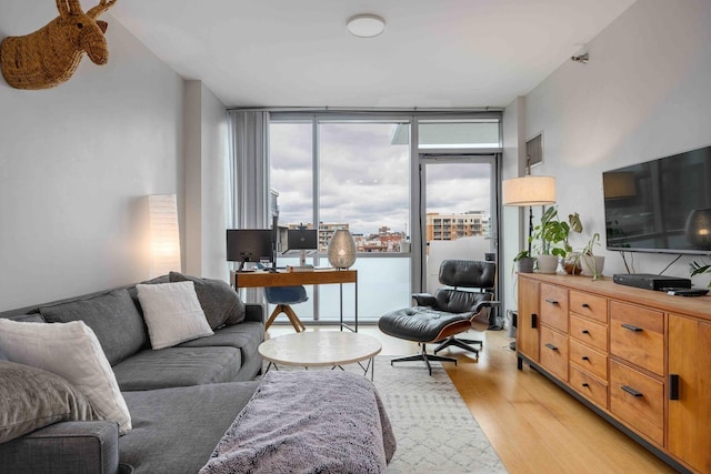 123 S Green St Unit 710B, Chicago, IL 60607 - living room with floor to ceiling windows and light wood finished floors