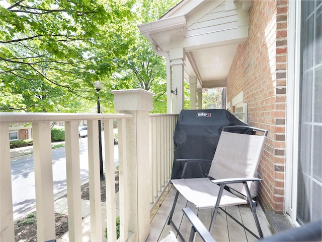exterior space with area for grilling