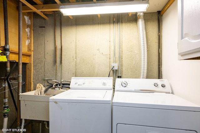 1141 E Randville Dr, Palatine, IL 60074 - laundry room with washer and dryer, laundry area, and a sink