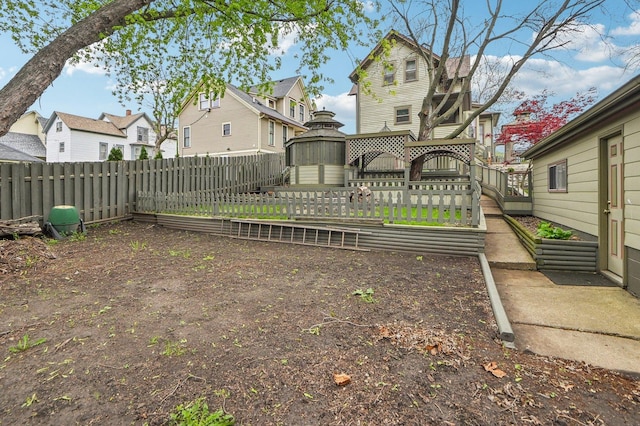 108 N Channing St, Elgin, IL 60120 - fenced backyard featuring a residential view and a garden