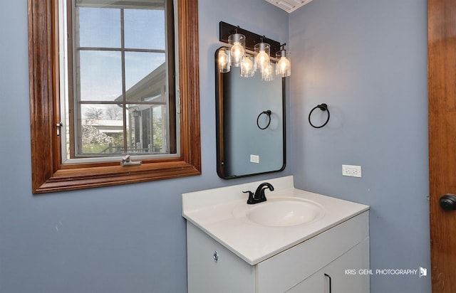 bathroom featuring vanity