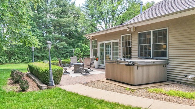 1802 N Concord Ln, Urbana, IL 61802 - view of patio with a hot tub