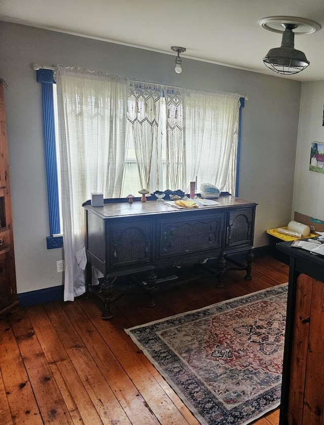 8554 S Daysville Rd, Franklin Grove, IL 61031 - sitting room with hardwood / wood-style floors