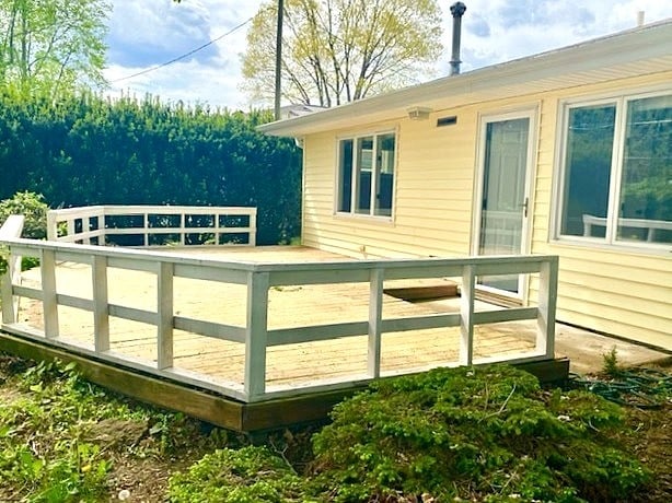 1403 E Le Fevre Rd, Sterling, IL 61081 - view of wooden deck