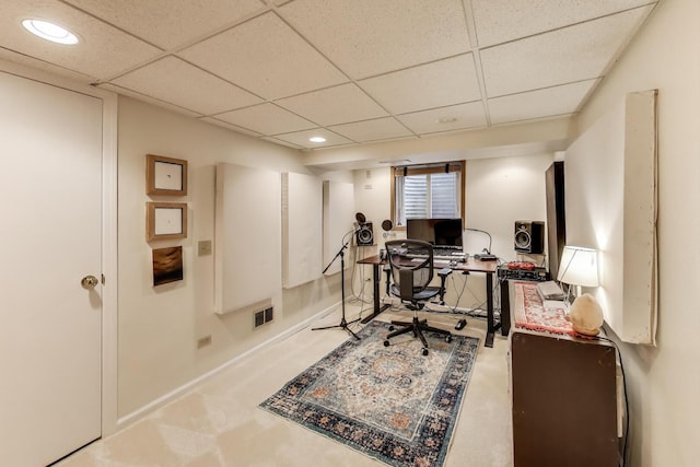 1608 N Douglas Ave, Arlington Heights, IL 60004 - office area featuring a drop ceiling and recessed lighting