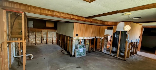 interior space with concrete floors