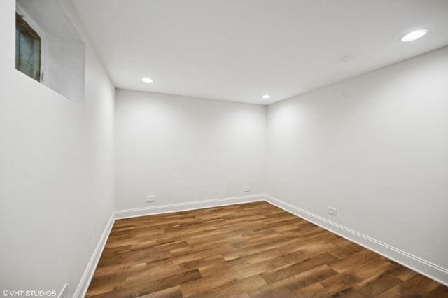 1050 Cedar Ln, Lake Forest, IL 60045 - unfurnished room with recessed lighting, wood finished floors, and baseboards