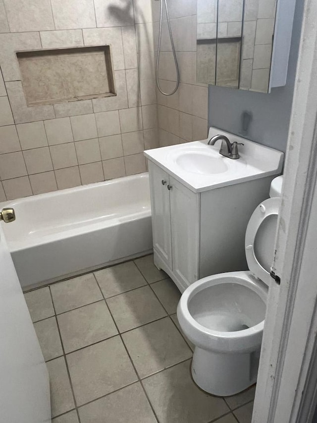 14534 S Grant St, Dolton, IL 60419 - full bath featuring tile patterned flooring, vanity, and  shower combination