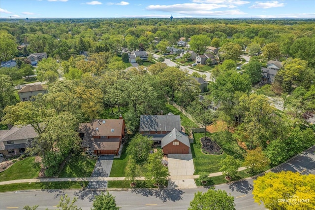 405 Cambridge Way, Bolingbrook, IL 60440 - aerial view of property and surrounding area featuring a heavily wooded area and nearby suburban area
