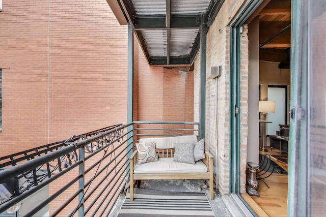 view of balcony