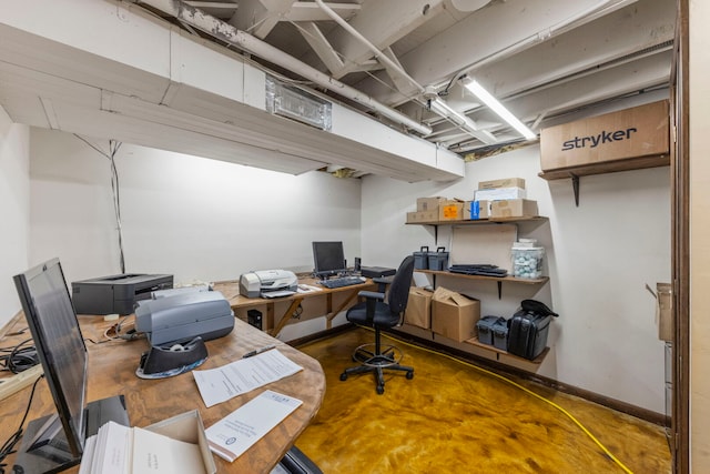 22W281 Mccarron Rd, Glen Ellyn, IL 60137 - office space with finished concrete flooring