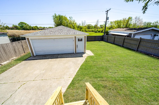 16165 Haven Ave, Orland Hills, IL 60487 - view of yard featuring a garage and an outdoor structure