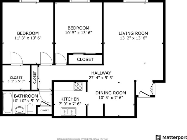 600 Mesa Dr Unit 103, Hoffman Estates, IL 60169 - room layout