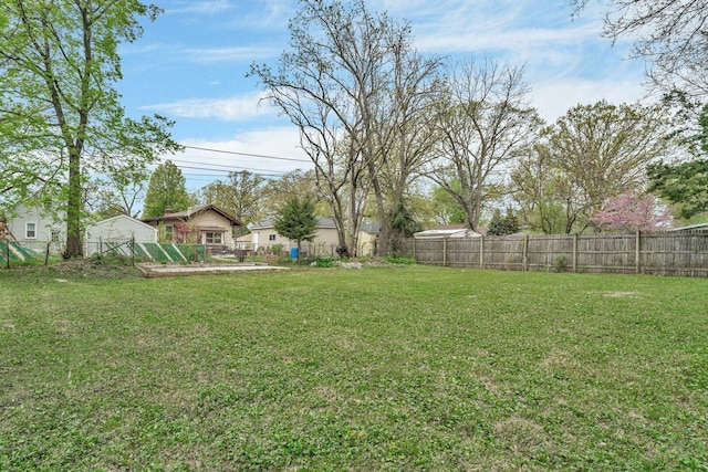 413 Wheeler Ave, Joliet, IL 60436 - view of yard with a fenced backyard