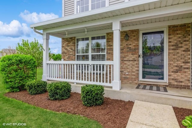 4524 Deames St, Plano, IL 60545 - entrance to property with brick siding and covered porch