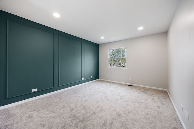 282 Ascot Ln, Streamwood, IL 60107 - carpeted spare room featuring recessed lighting and baseboards