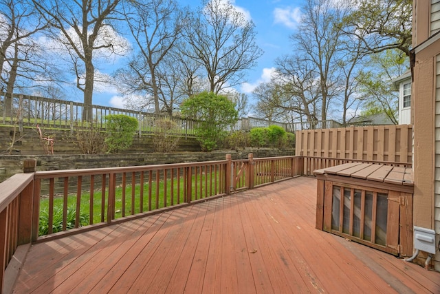 282 Ascot Ln, Streamwood, IL 60107 - wooden terrace with a fenced backyard