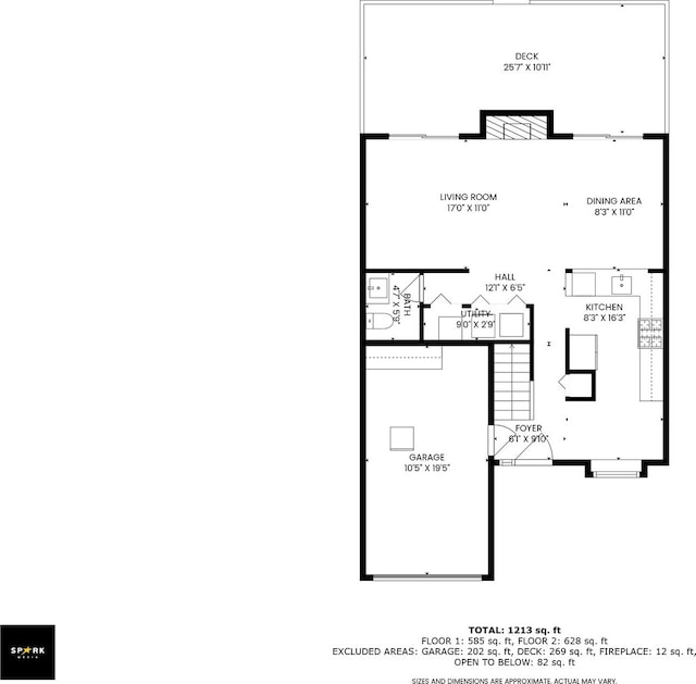 282 Ascot Ln, Streamwood, IL 60107 - property floor plan