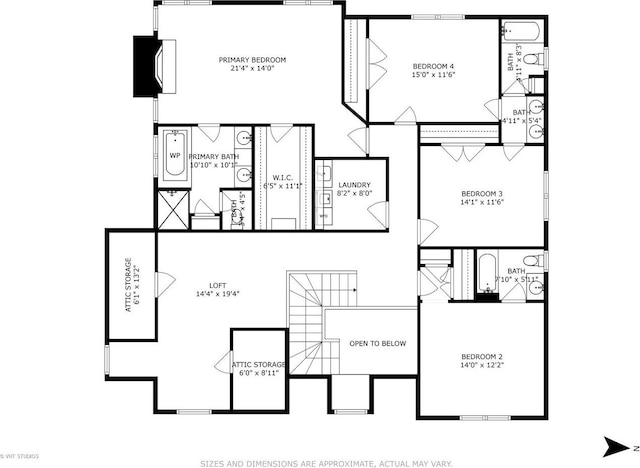 1238 N Illinois Ave, Arlington Heights, IL 60004 - view of home floor plan
