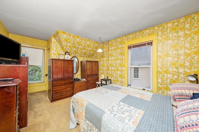 606 N Brainard Ave, La Grange Park, IL 60526 - bedroom with wallpapered walls and carpet