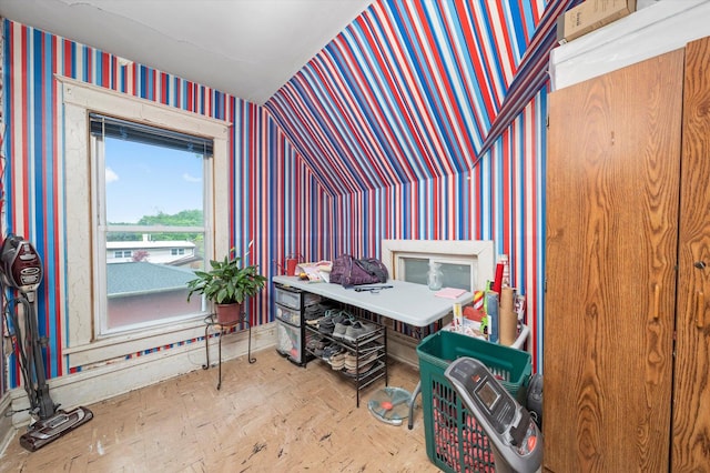 606 N Brainard Ave, La Grange Park, IL 60526 - office space with wallpapered walls