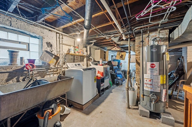 606 N Brainard Ave, La Grange Park, IL 60526 - below grade area with water heater and washing machine and dryer