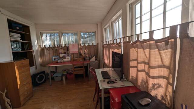 view of sunroom