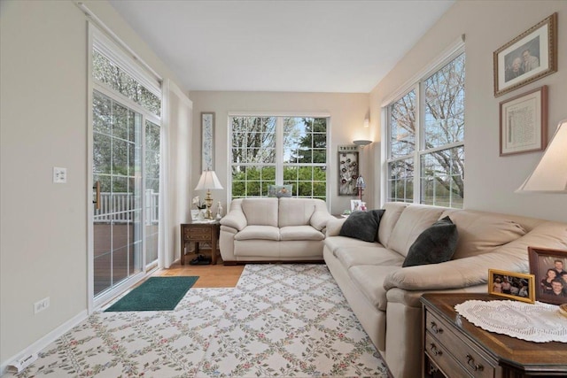 view of sunroom / solarium